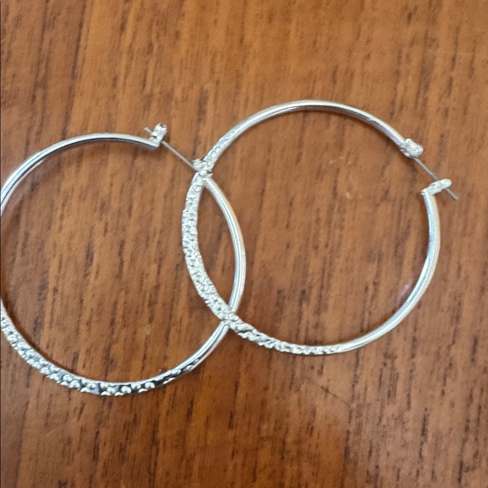 Elegant Silver Hoop Earrings